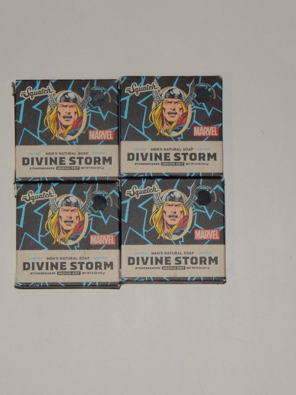 4 - Dr Squatch - Thor Divine Storm Natural Soap Marvel Avengers 5oz Medium Grit